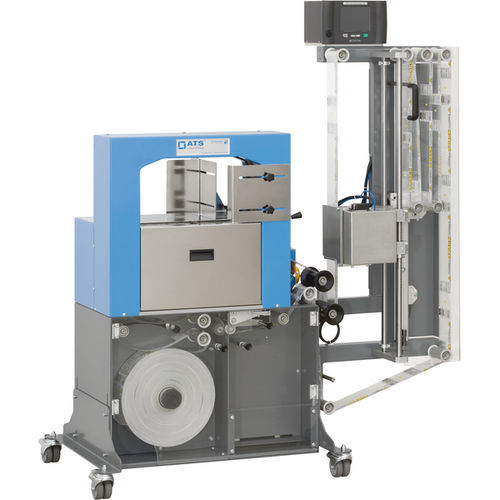 Machine de pose de bandeau automatique - US-2100 TTP - ATS-Tanner GmbH Banderoliersysteme - mobile / avec imprimante / horizontale