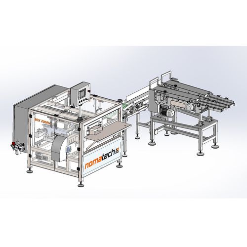 Étuyeuse horizontale - POLO - NOMATECH s.r.o. - pour l'industrie agroalimentaire / semi-automatique / de boîtes