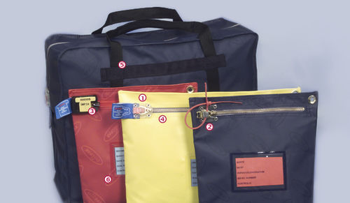 Sac pour transport de fonds - orfix International GmbH - à fermeture ZIP / en tissu