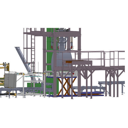 Station de remplissage de big-bag automatique - VOLLENDA-WERK GmbH - de poudre