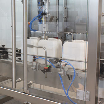 Boucheuse visseuse linéaire - GAS-110 - VOLLENDA-WERK GmbH - semi-automatique / pour bouteilles