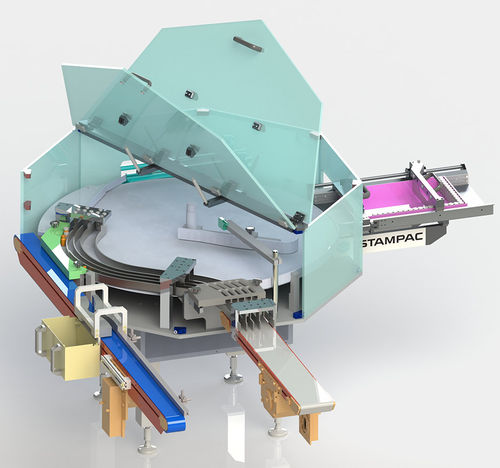 Table tournante pour ligne d'emballage - LEKO-DTF - Stampac GmbH - horizontale / pour convoyeur / pour l'industrie alimentaire