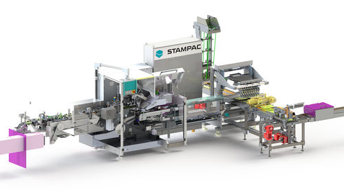 Ligne de conditionnement pour produits en chocolat - Stampac GmbH - pour l'industrie agroalimentaire / de film / automatique