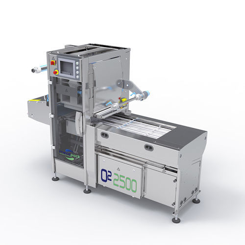 Thermoscelleuse de barquette automatique - O²2500 - Mecapack - pour l'industrie agroalimentaire / pour barquettes