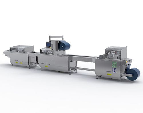 Machine de thermoformage de film plastique - FS950 - Mecapack - pour emballage de produits alimentaires / pour emballage de produits pharmaceutiques / pour emballage médical