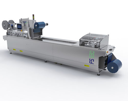 Machine de thermoformage de film plastique - FS930 - Mecapack - pour emballage de produits alimentaires / pour emballage de produits pharmaceutiques / pour emballage médical