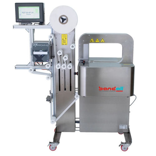 Machine de pose de bandeau automatique - Bandall B.V. - à écran tactile / pour l'imprimerie / pour l'industrie pharmaceutique