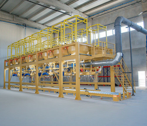 Système de dosage de poudre - DÜZLEM METAL SANAYI VE TICARET LTD STI - pneumatique / avec mélangeur / continu