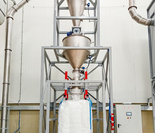 Station de remplissage de big-bag automatique - DÜZLEM METAL SANAYI VE TICARET LTD STI - de vrac / de poudre / industrielle