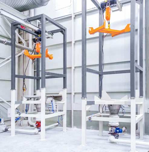 Station de remplissage de big-bag avec dispositif de levage - DÜZLEM METAL SANAYI VE TICARET LTD STI - automatique / de vrac / semi-automatique