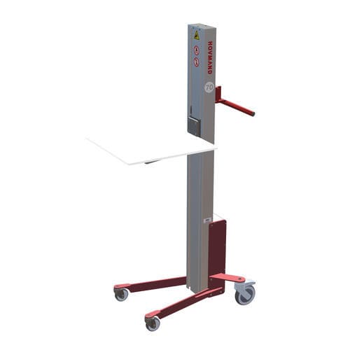 Élévateur sur batterie - Impact 70L KP1 - HOVMAND - avec plateau / mobile / de bidons