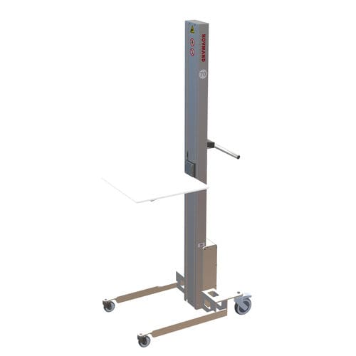 Élévateur pneumatique - Impox 70M KP1-ix - HOVMAND - à fourche / à plate-forme / en acier inoxydable