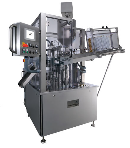 Remplisseuse scelleuse pour tubes - TU60/80 - Gustav Obermeyer GmbH u Co KG - totalement automatique / gravimétrique / verticale