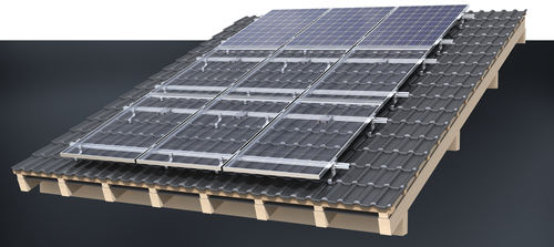 Système de montage solaire pour toiture en pente - XT series - AEROCOMPACT Europe GmbH - pour des installations horizontales