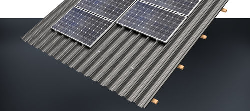 Système de montage solaire sur toiture - TS series - AEROCOMPACT Europe GmbH - pour toiture métallique