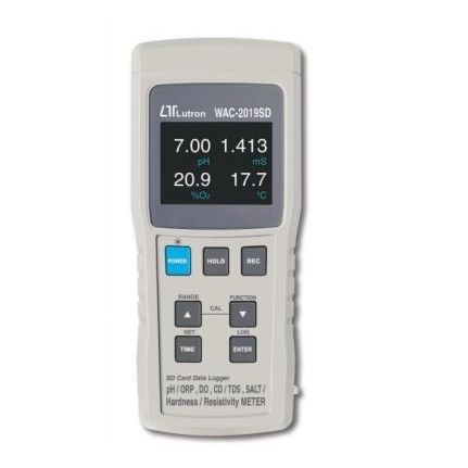 Appareil de mesure température - WAC-2019SD - Lutron - TDS / résistivité / pH