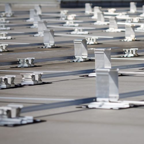 Système de montage solaire pour toit-terrasse - MSP-FR-EW - Ernst Schweizer AG - en aluminium