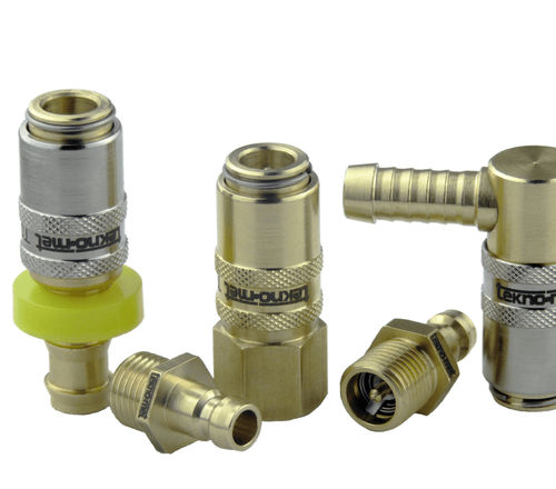 Raccord hydraulique - T60-90-190 - TEKNO-MET BAĞLANTI ELEMANLARI SAN. ve TİC. LTD. ŞTİ - rapide / cannelé / coudé à 45°