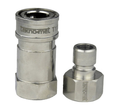 Raccord hydraulique - T112 series - TEKNO-MET BAĞLANTI ELEMANLARI SAN. ve TİC. LTD. ŞTİ - rapide / en inox / en laiton nickelé