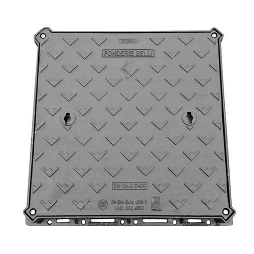 Trou d'homme en fonte ductile - CHDS CLASS D400 series - Fonderie Belli SPA - carré / rectangulaire