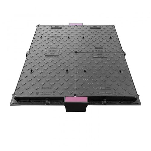 Regard de chaussée en fonte ductile - MODULARI D400- F900 - Fonderie Belli SPA - carré