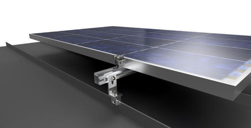 Système de montage solaire pour toit-terrasse - S-5 - Renusol Europe GmbH - pour toiture métallique / pour une installation verticale / en aluminium