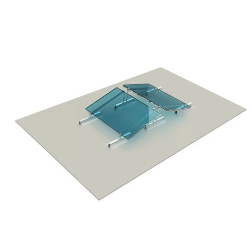 Système de montage solaire pour toit-terrasse - ROOF-SOLAR TILTED TPO - Dome Solar - pour une installation verticale / en aluminium / en acier inoxydable