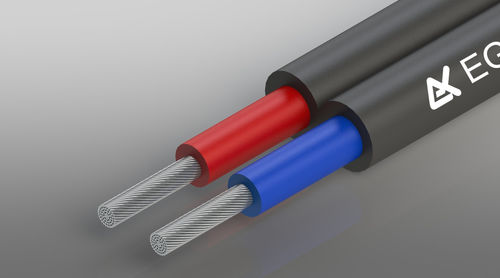Câble électrique d'alimentation - H1Z2Z2-K TWIN SOLAR - Ege Kablo Endustri Malz. San. ve Tic. A.S. - isolé / multibrin / en cuivre