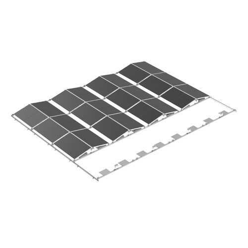 Système de montage solaire sur toiture - EAST WEST - Xiamen Hopergy Photovoltaic Technology Co., Ltd. - pour des installations horizontales