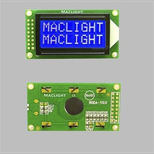Module d'affichage LCD STN - MLC802Y-1 - Maclight Display Co., Limited - monochrome / à 2 lignes / MPU 8 bits