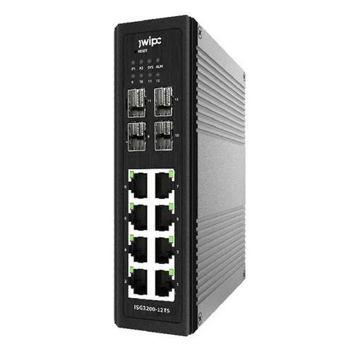 Commutateur Ethernet administrable - ISG3200-12TS - JWIPC TECHNOLOGY CO., LTD. - 12 ports / sur rail DIN / standard