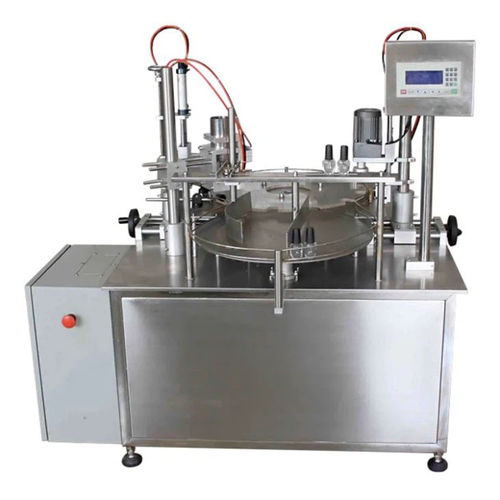 Remplisseuse capsuleuse rotative - TFC-01 - Guangzhou Chaoxian Packing Machine Co., Ltd. - automatique / de flacons
