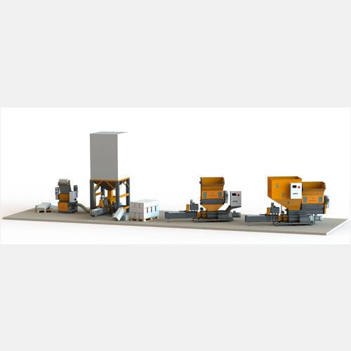 Compacteur de polystyrène - Saggittarius - Cosmecal srl - pour plastique / stationnaire / à vis