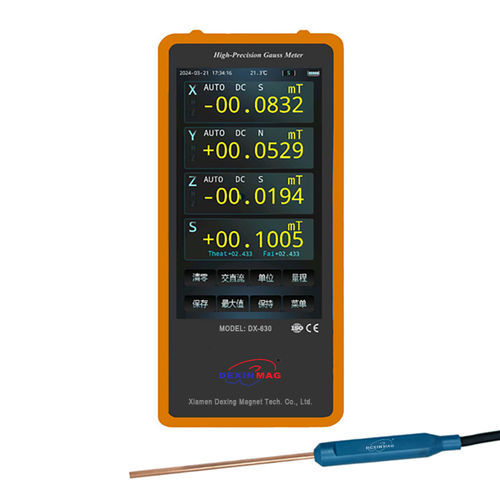 Gaussmètre numérique - DX-630 - Xiamen Dexing Magnet Tech. Co., Ltd. - portatif / portable / USB