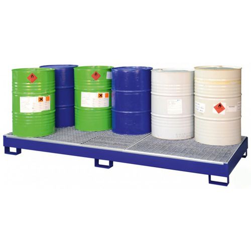 Bac de rétention multiusage - Eurial - 10 fûts / de produits liquides / en acier
