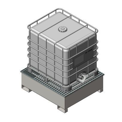 Bac de rétention multiusage - Eurial - pour conteneur IBC / 3 fûts / de produits liquides