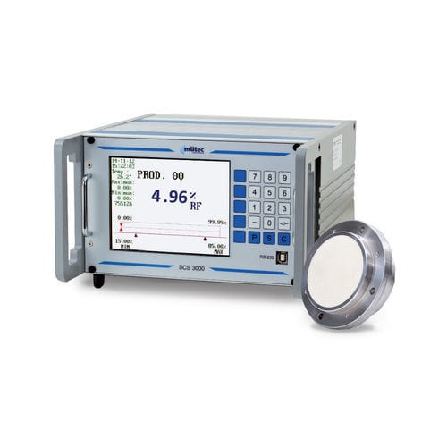 Humidimètre pour produits en vrac - HUMY 3000 - Mütec Instruments GmbH - capacitif / avec afficheur numérique / en ligne
