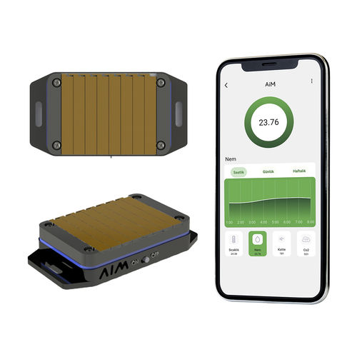 Moniteur de qualité de l'air intérieur - AiM  - ESCOM ENHANCED SOLUTIONS WIRELESS & BATTERY-free s - CO2 / humidité relative / température