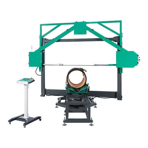 Machine à tronçonner et à chanfreiner à bande - SWT-C series - Hebei Mingmai Technology Co., Ltd. - motorisée / stationnaire / à grande vitesse