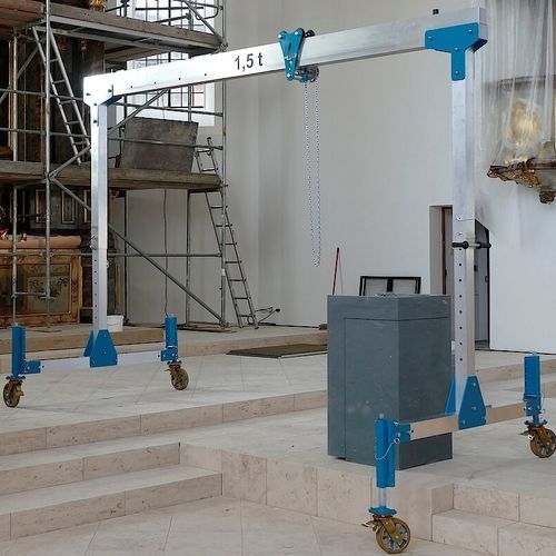 Portique mobile - 520 - WIMAG GmbH - en aluminium / léger / à hauteur réglable