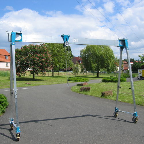 Portique sur pneus - 535 150 - WIMAG GmbH - en aluminium / léger