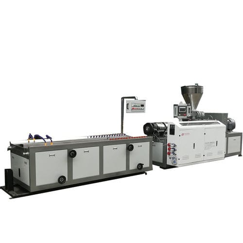Ligne d'extrusion bivis conique - YF series - Suzhou ACC Machine Co., Ltd. - double sortie / de profilés / pour PVC