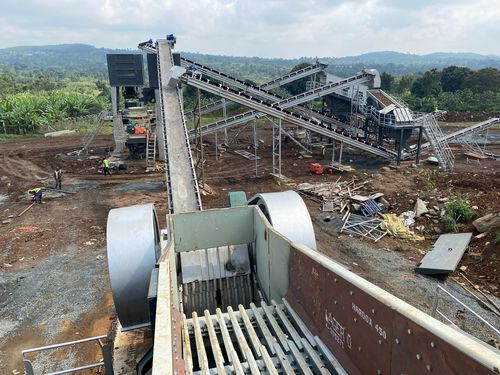 Groupe de concassage et de criblage à mâchoire - Polygonmach - stationnaire / fin / haute capacité