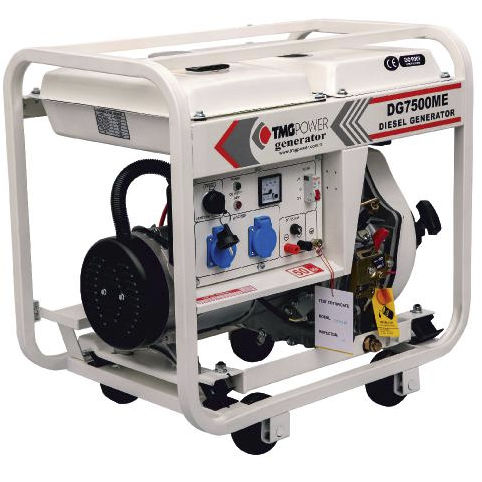 Groupe électrogène diesel - DG7500TE - TMG POWER - monophasé / 50 Hz / refroidi par air