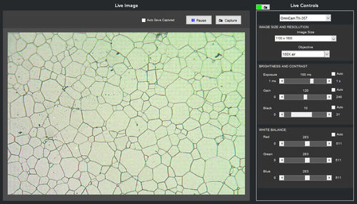 Logiciel d'acquisition d'image - LIVE - MIPAR - de reporting / d'analyse / d'interface