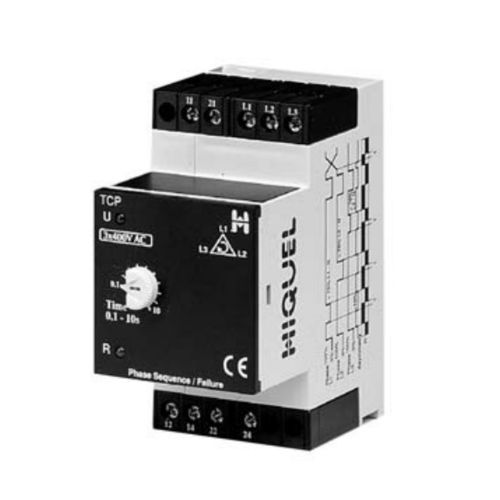 Relais de surveillance triphasé - TCP series  - HIQUEL - d'ordre de phases / 1NO/NF / 2NO/NF