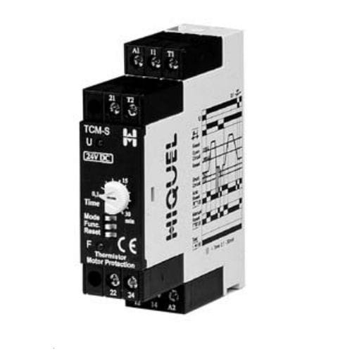 Relais de protection de température - TCM series  - HIQUEL - 2NO/NF / AC/DC / moteur