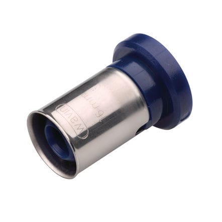 Raccord avec bouchon - 3023561 - Wavin - hydraulique / push-in / en acier inoxydable