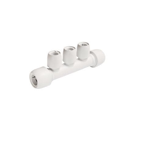 Manifold 3 voies - HX89B/22W - Wavin - en plastique / hydraulique / pour liquide