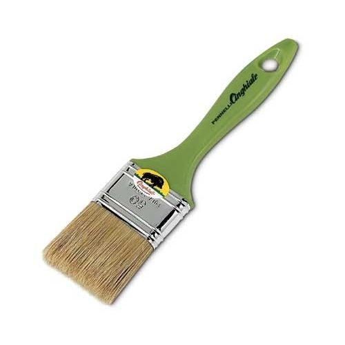 Pinceau plat - 530 series  - PENNELLI CINGHIALE SRL - à poignée plastique